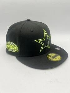 NFL Dallas Cowboys Super Bowl XXX Neon Summer Pop New Era 59Fifty Cap Black - Picture 1 of 6