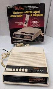 Vintage Tele.Time Digital Clock Radio with Phone AM Radio Only FM - Picture 1 of 3