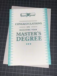 Tarjeta de graduación de maestría Hallmark: felicitaciones celebra logros - Imagen 1 de 6
