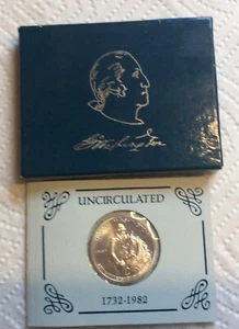 1732-1982 150th Anniversay Washington Silver Half Dollar Uncirculated w/ COA &OG - Picture 1 of 1