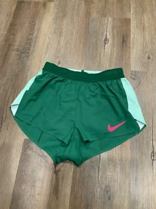 New Nike Pro Elite Team 2” Running Short Made In USA Green DX8986-341 Women Sz S - Picture 1 of 8