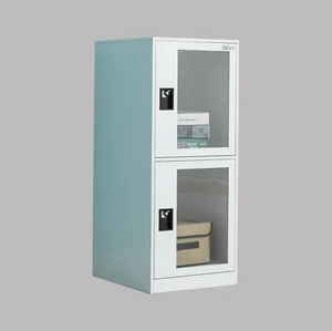 Small Metal Storage Cabinet Locker with Lock Latch Mini Lockers for Office Home - Bild 1 von 10