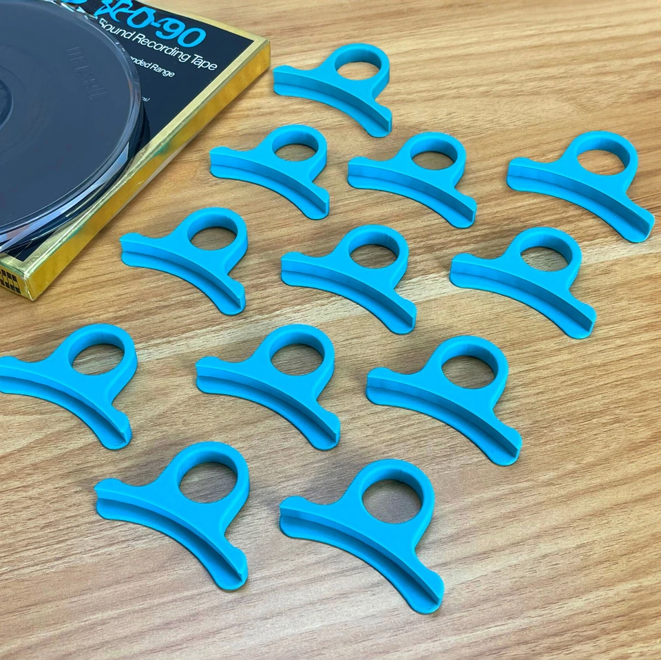 7-дюймовые фиксирующие зажимы для обмотки катушечной ленты - упаковка 12 шт. - Изображение 1 из 4