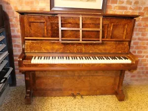 Rare Beautiful Antique Walnut Bechstein Model 4 Upright Piano Original Condition - Picture 1 of 11
