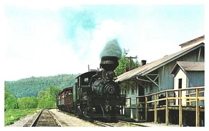 Cass West Virginia Lokomotive & Personenzug Fahrten Cheat Mountain Postkarte F3 - Bild 1 von 2