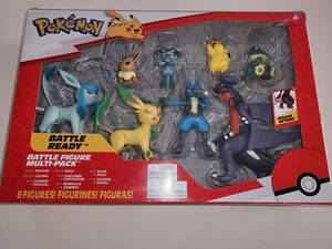 Pokemon Battle Ready Figure Pack Of 8 with movable parts Ages 4+ Jazwares Llc - Picture 1 of 4