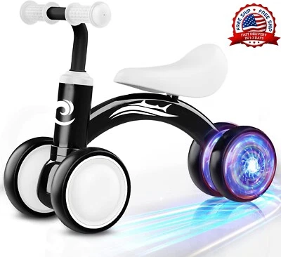 Bicicleta de equilibrio con iluminación colorida para bebés, juguetes para niños - Image 1 of 4