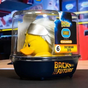 Tubbz Duck Back to the Future Doc Brown 2015 First Edition Bathtub Display New - Picture 1 of 5