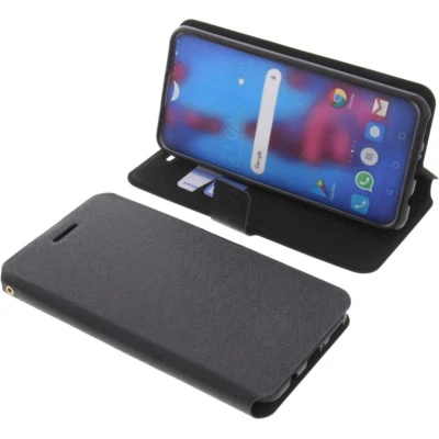 Custodia per Huawei P30 Lite Book-Style Protettiva Cellulare a Libro Nero - Immagine 1 di 4