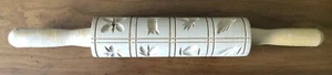 Vintage Holz Springerle Deutscher Keks Shortbrot handgeschnitzt Rollstift 16 Zoll - Bild 1 von 6