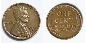 1933 D Lincoln Wheat One Cent Circulated Coin - Picture 1 of 12