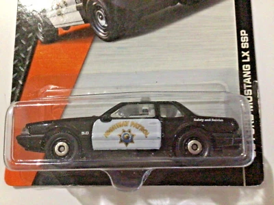 Matchbox '93 FORD MUSTANG LX SSP 5.0 CHP California Highway Patrol Fox body - Image 1 of 4