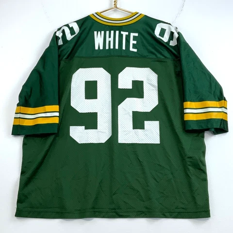 Vintage Reggie White #92 Green Bay Packers Nike Jersey Size Large Green 90s Nfl Cover