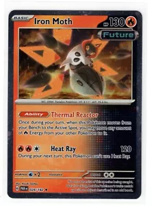 Pokemon Paradox Rift Iron Moth 028/182 Cosmos Holo Exclusive - Picture 1 of 1