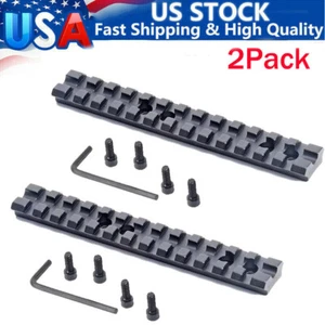 2x 13 Slot 20mm Picatinny Rail Top Rail Mount For Mossberg 500/590/835 Shotgun - Picture 1 of 13
