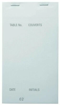 Duplicate Order Pads PAD35 CARBONLESS Restaurant Waitress Check Food 6.5" x 3.5"