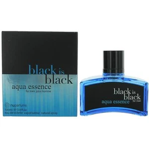 NuParfums Men's Eau De Toilette Spray Black is Black Aqua Essence, 3.4 oz - Picture 1 of 2