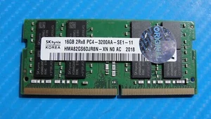 Dell 5410 SK Hynix 16GB 2Rx8 PC4-3200AA Memory RAM SO-DIMM HMA82GS6DJR8N-XN - Afbeelding 1 van 2
