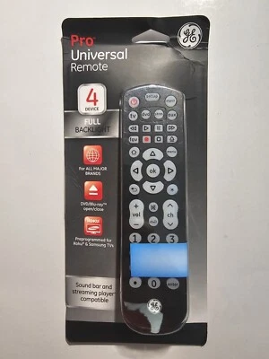 GE Pro Universal Remote Model 4 Device  LG Sony Samsung All Major Brands New - Image 1 of 4