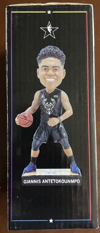 2018 SSH Milwaukee Bucks Giannis Antetokounmpo All Star Bobblehead SGA Seat Hold Cover