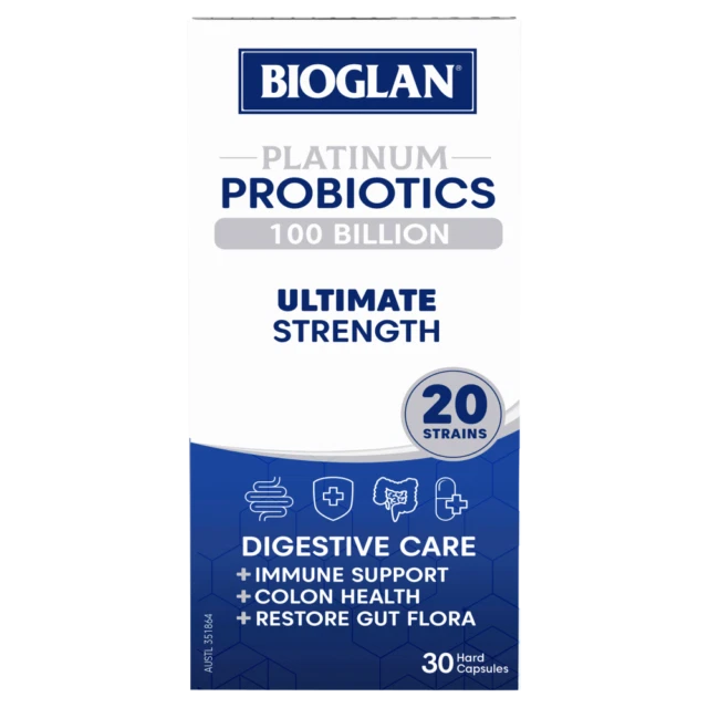 Bioglan Platinum Probiotics 100 Billion Capsules - 30 Count