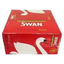 50 X Swan Red King Size Rolling Papers 50 Booklets FULL BOX
