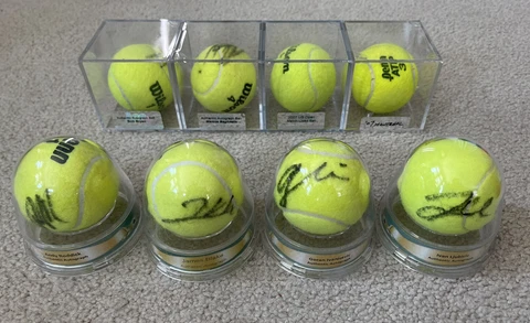 Ace Authentic 8 Ball Lot Andy Roddick, Goran Ivanisevic auto autograph tennis Cover