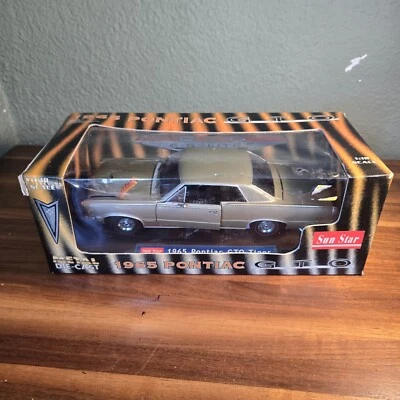 Pontiac GTO 1965 Sun Star America azul plata Die Cast Tiger Car escala 1:18 Foto 1 de 4