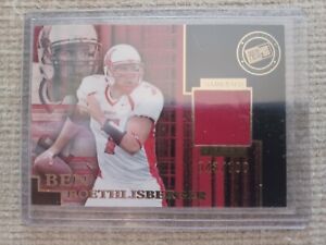 2004 Ben Roethlisberger Rookie /100 ! Press Pass Gold Game Used Jersey! Steelers