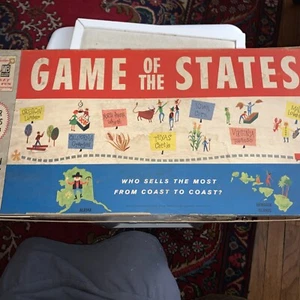 Game of the States Game Milton Bradley 1960 #4920 Vintage Board Game Complete - Picture 1 of 6