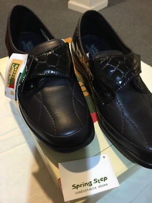 Spring Step Women's Jaye -W Slip-On Strap Dress Brown Loafer Size 40 (US10) NWB - Image 1 of 4