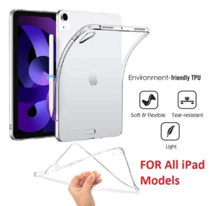 New Apple iPad 9th 8th 7th Gen 10.2 TPU Gel Case Smart Cover 2021/20/19 Mini Air - Picture 1 of 11