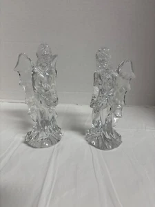 Par de Waterford Crystal Angels 7 1/4" "Angels of Hope" Etiqueta Original Sin Caja Usado en Excelente Condición - Imagen 1 de 9
