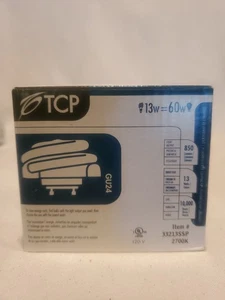TCP Bulb (33213SSP) 13W - 120V - 850 Lumens - 10,000 Hours - GU24 (NEW) - Picture 1 of 3