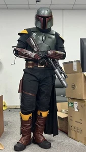 Mandalorian El Libro de Boba Fett Juegos con disfraces 1:1 Armadura de cuerpo completo FRP Casco Trajes - Imagen 1 de 21