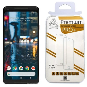 New Google Pixel 2 XL Genuine Gorilla Tech Brand Tempered Glass Screen Protector - Picture 1 of 7