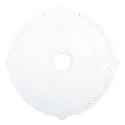 Medallón de techo Livex Lighting Buckingham en blanco Foto 1 de 4