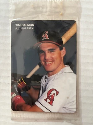 1994 Mother's Cookies Tim Salmon ROY Baseball Card Angels - Mint NEW IN PKG - Image 1 of 2