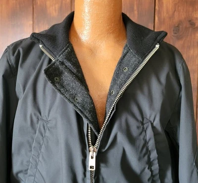 Engineered Garments Hombres M Chaqueta Bombardero de Vuelo Negra EE. UU. Lana Forrada Nepenthes Foto 1 de 4