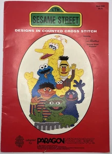 SESAME STREET, 1982, Paragon Needlecraft, 5082, Counted Cross Stitch Booklet - Picture 1 of 10