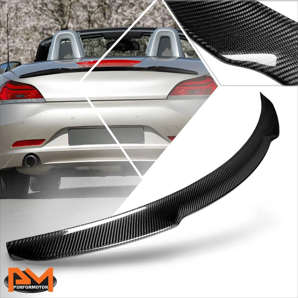 Alerón de tapa de maletero trasero estilo V de fibra de carbono real para BMW Z4 E89 09-16 Foto 1 de 4