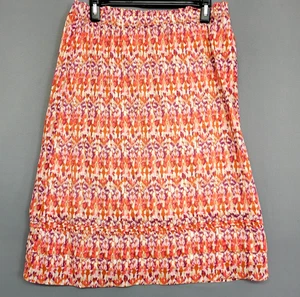 Eddie Baurer A-line Boho Skirt Womens S Tiered 100% Cotton Retro Hippie Gypsy - Picture 1 of 9