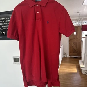 Ralph Lauren Men's Red Polo Shirt Size Medium - Picture 1 of 8