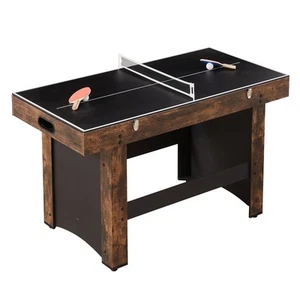 54" Air Hockey Table 3-in-1 Air Powered Combo Table Hockey Ping Pong Foosball - Picture 1 of 12