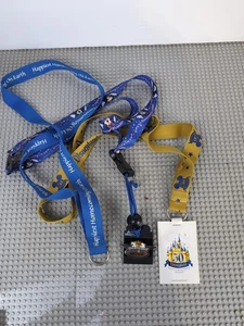 Disney Parks Lanyards for Pins/Buttons - Lot of 3 #M30 - Picture 1 of 6