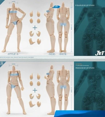 JET STUDIO 1/12 女女孩超灵活联合可动人偶身体 — 第 1/3 张图片