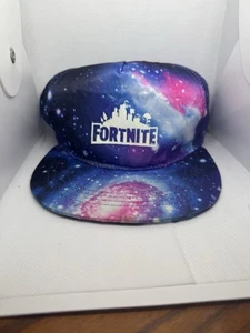 Fortnite Baseball Cap Hat - Adjustable Snapback Galaxy Theme - Glow in The Dark - Picture 1 of 4