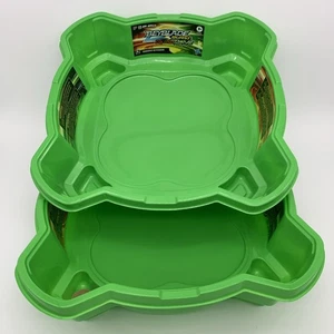 (2 PK) BEYBLADE Burst QuadDrive Beystadium Battle Game Stadium Bright Green Kids - Picture 1 of 1