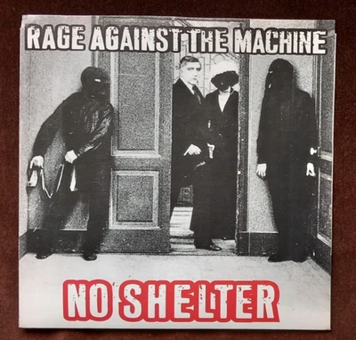 RAGE AGAINST MACHINE NO SHELTER 7" RED TRANSPARENT VINYL EPIC 1997 EX w/INSERT - Image 1 of 4