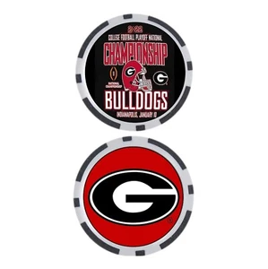 GEORGIA BULLDOGS - 2022 College Football NATIONAL CHAMPIONS-POKER CHIP - *2022* - Imagen 1 de 2